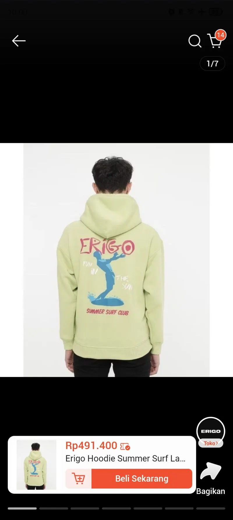 Hoodie ERIGOO Unisex photo 1