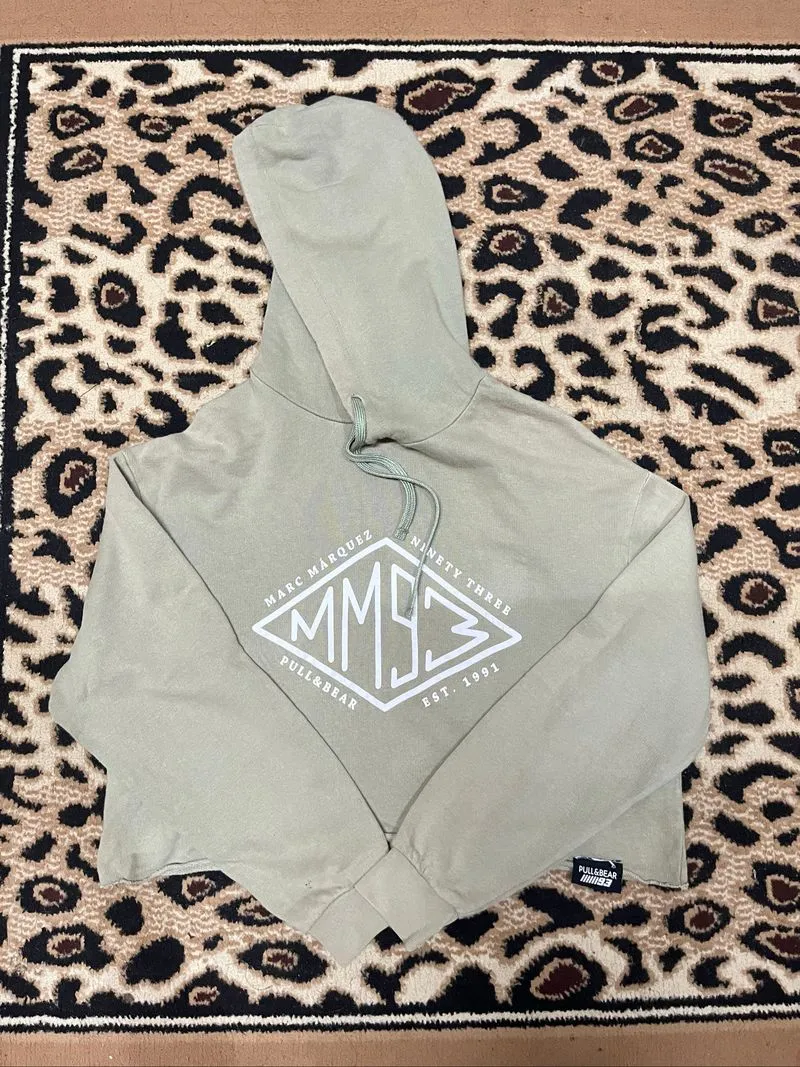 crop hoodie pull&bear sage photo 1
