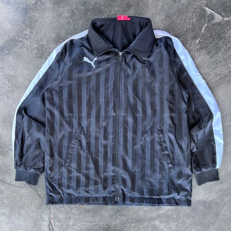 Puma Vintage Sportswear Windbreaker Pria white black photo 1