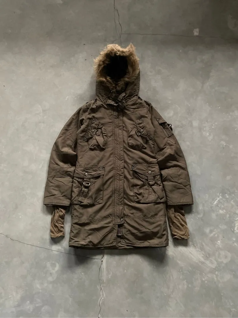Millitary Parka Bondage Fur Tactical Double Zip Jacket Japan photo 1