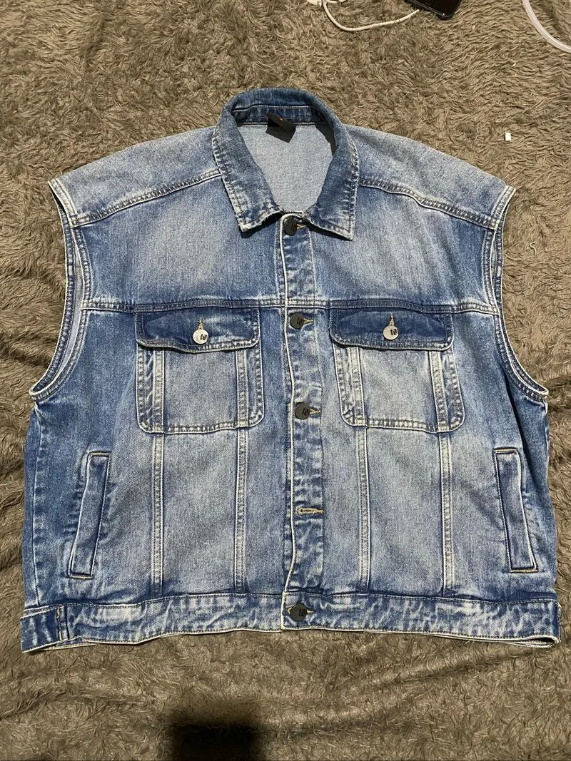 Nevada Boxy Fit Vest Denim photo 1