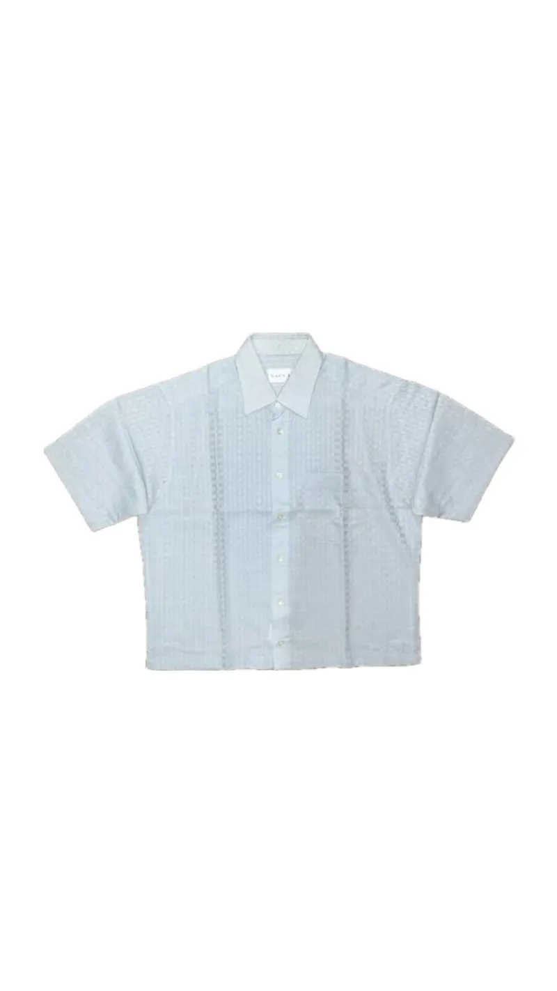 Casual Formal shirt Pria blue photo 1