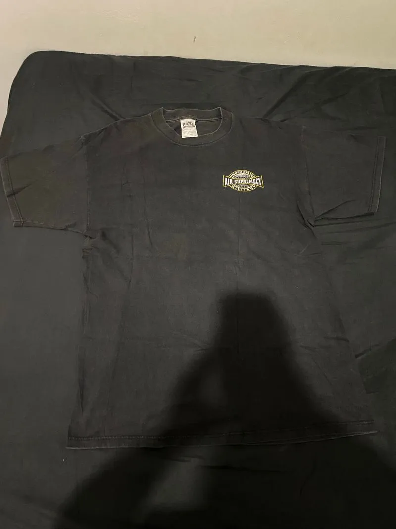 Kaos Vintage Air Supremacy Military – Graphic Pesawat Fighte photo 1