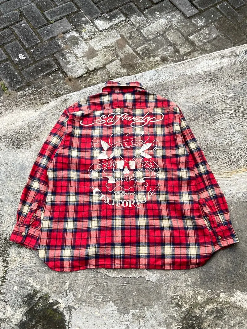 Ed Hardy flannel shirt  photo 1