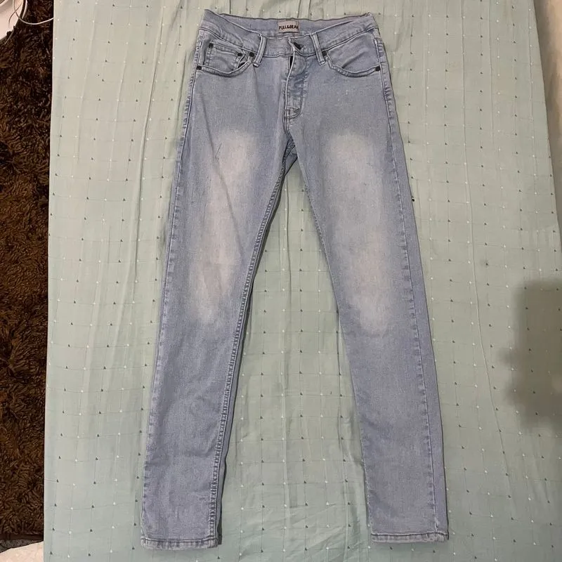 Jeans Pull&Bear biru muda photo 1