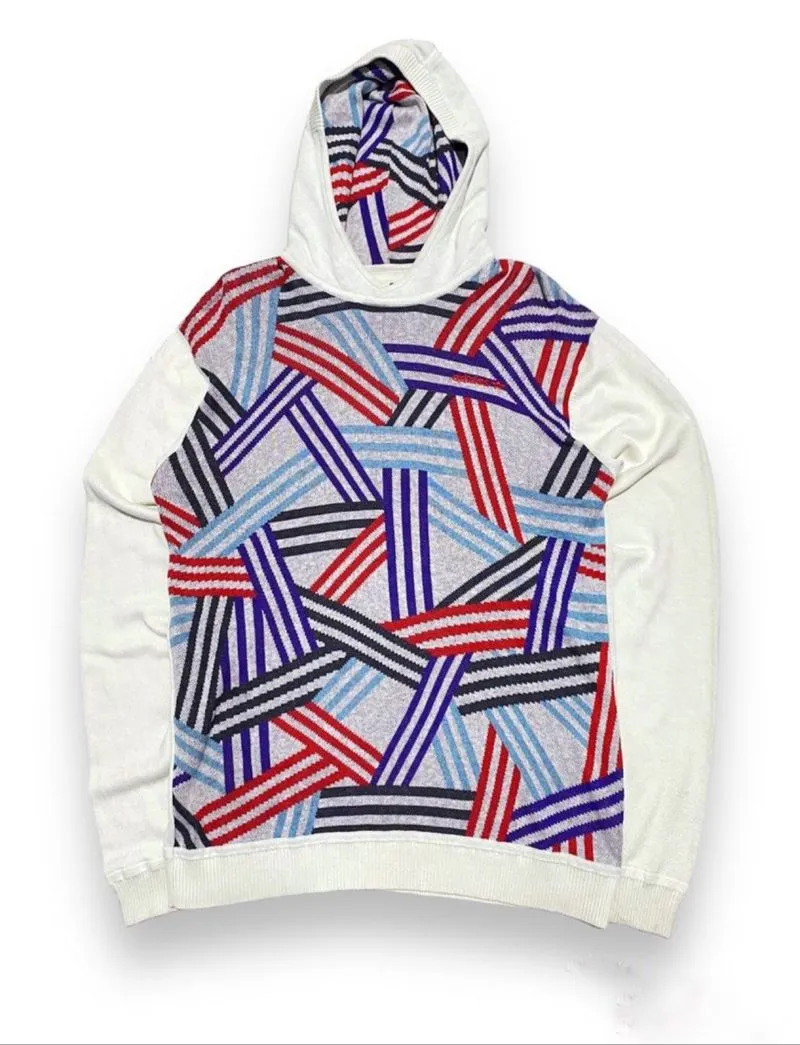 Vintage Adidas pattern hoodie knitt photo 1