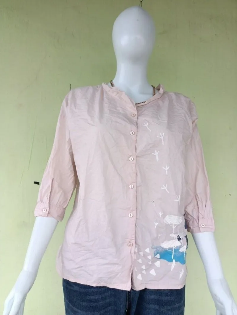 KEMEJA BABY PINK MURAH photo 1