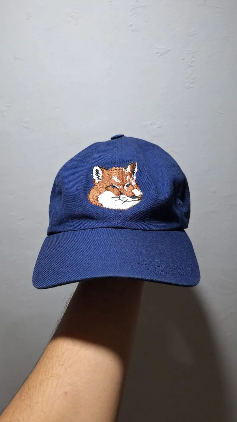 Maison kitsune paris cap big fox head embroiderry photo 1