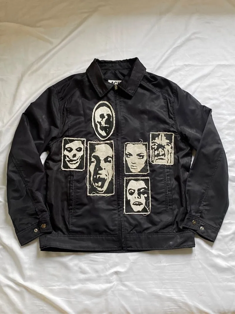 Work Jacket Reworked Vamp Goth Grunge Avant Garde Style photo 1