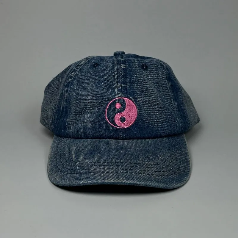 Yin-Yang ☯️ Logo Strapback Cap Denim Washed (Low Crown / Cet photo 1