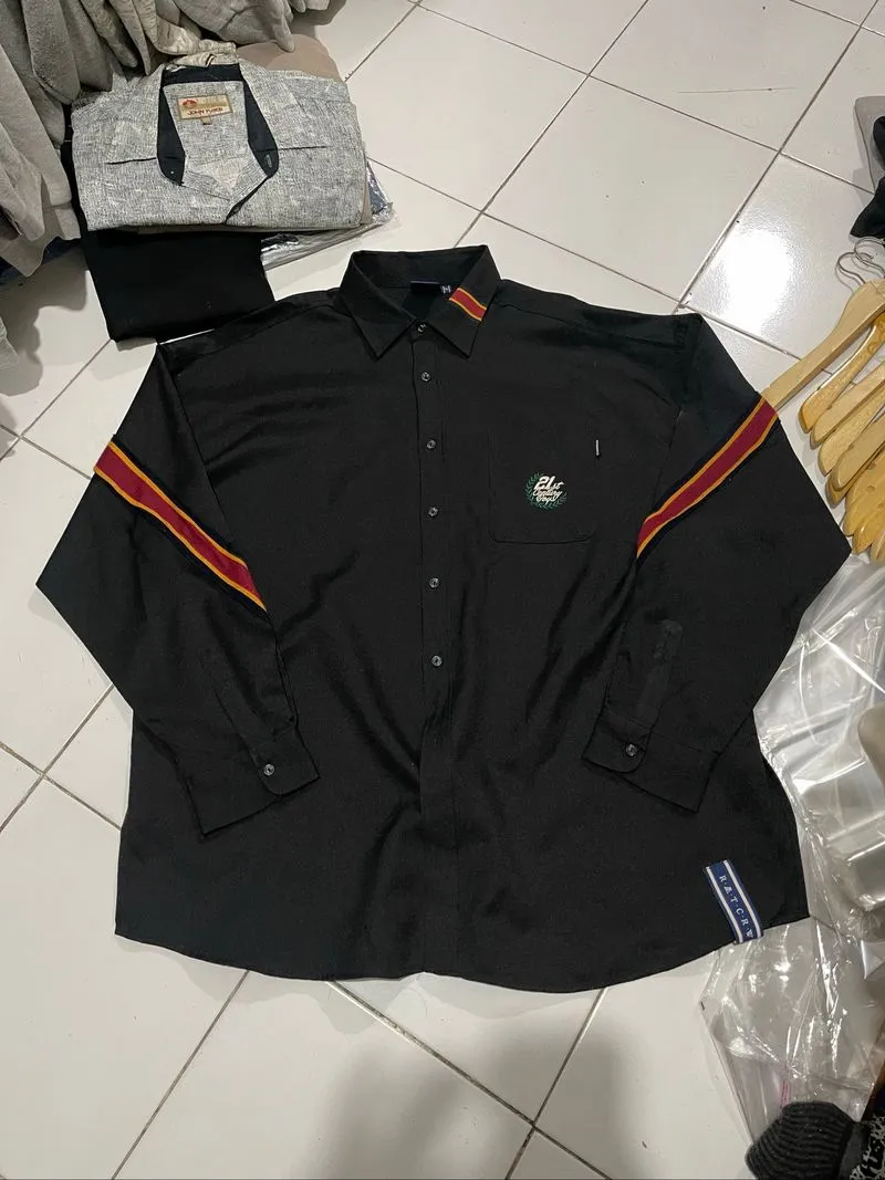 Kemeja Oversize Romantic Crown Black ( BIG SIZE ) photo 1