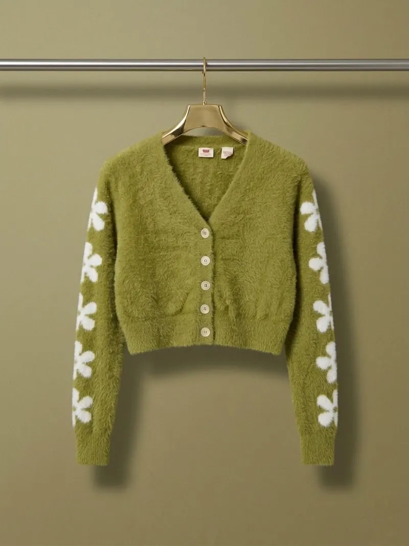 Cardigan Levi’s Fuzzy Knitwear Avocado Green photo 1
