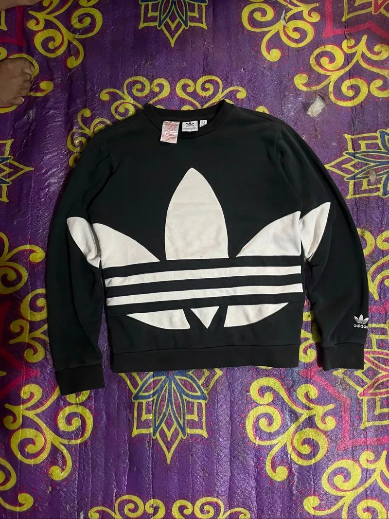 crewneck adidas trefoil big logo photo 1