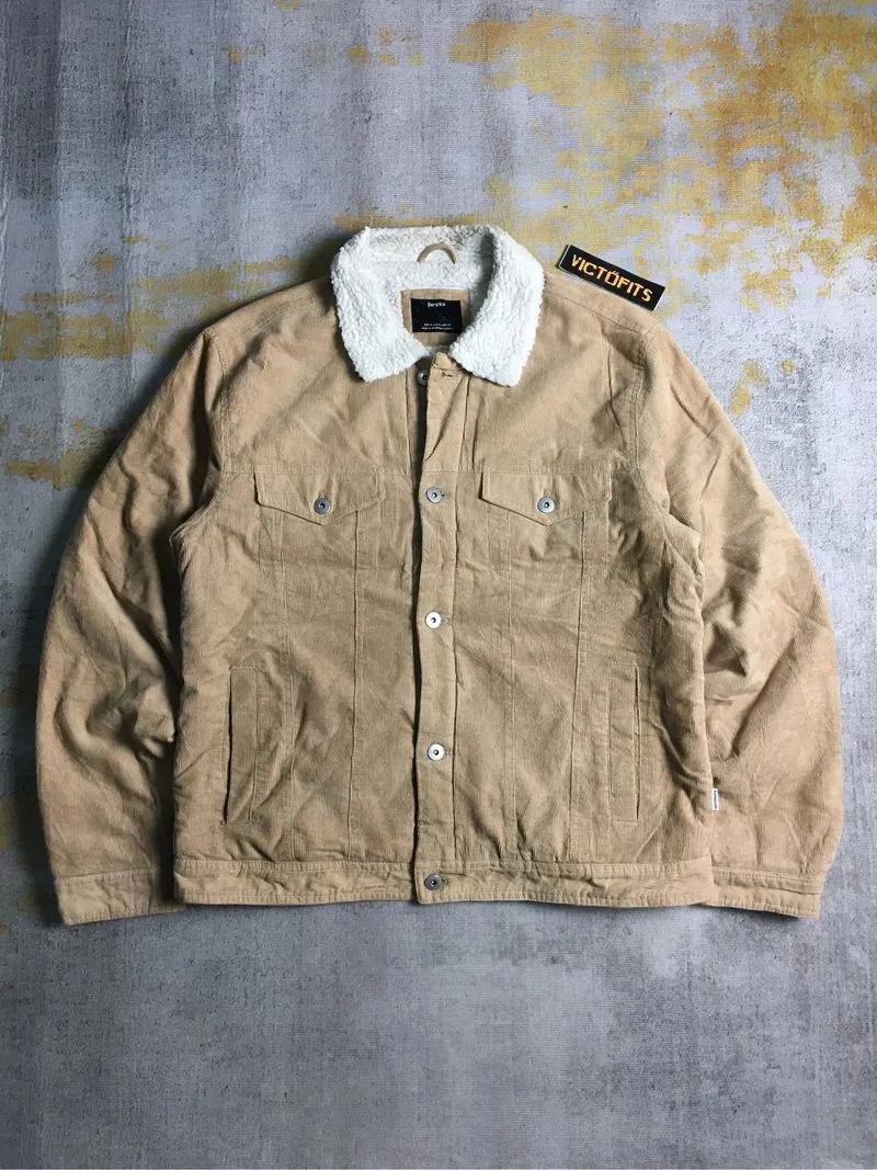 Jaket Trucker Bershka Sherpa Corduroy photo 1