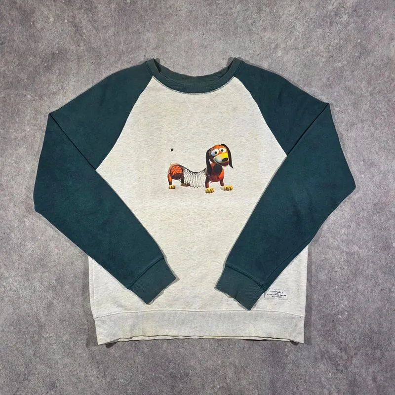 CREWNECK SLINKY DOG TOY STORY TWO TONE COLOR BY POLHAM photo 1