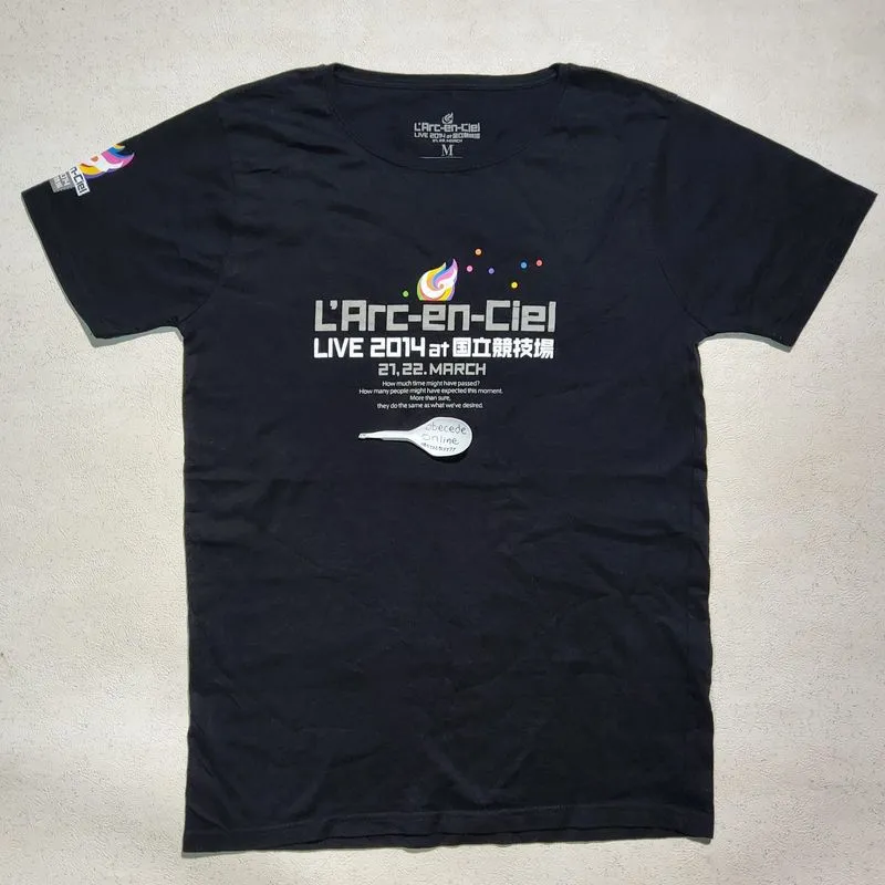 LARUKU L'Arc En Ciel LIVE 2014 Official t shirt size M photo 1