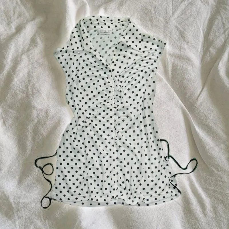 Polkadot Fitted Top Stretch – Adjustable Waist photo 1