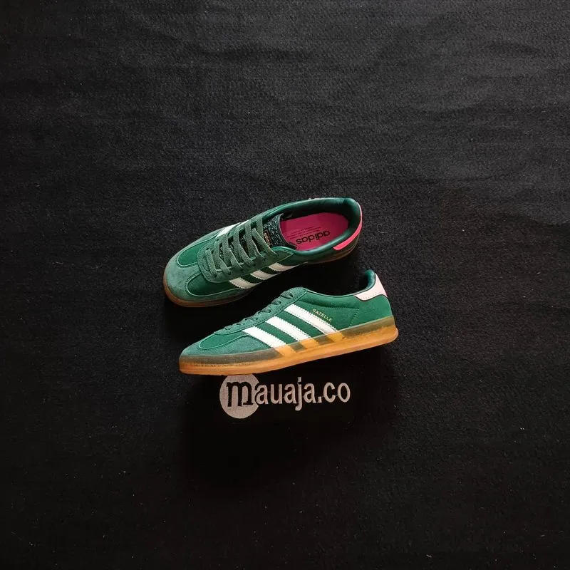 Adidas Gazelle Indoor Collegiate Green Lucid Pink photo 1