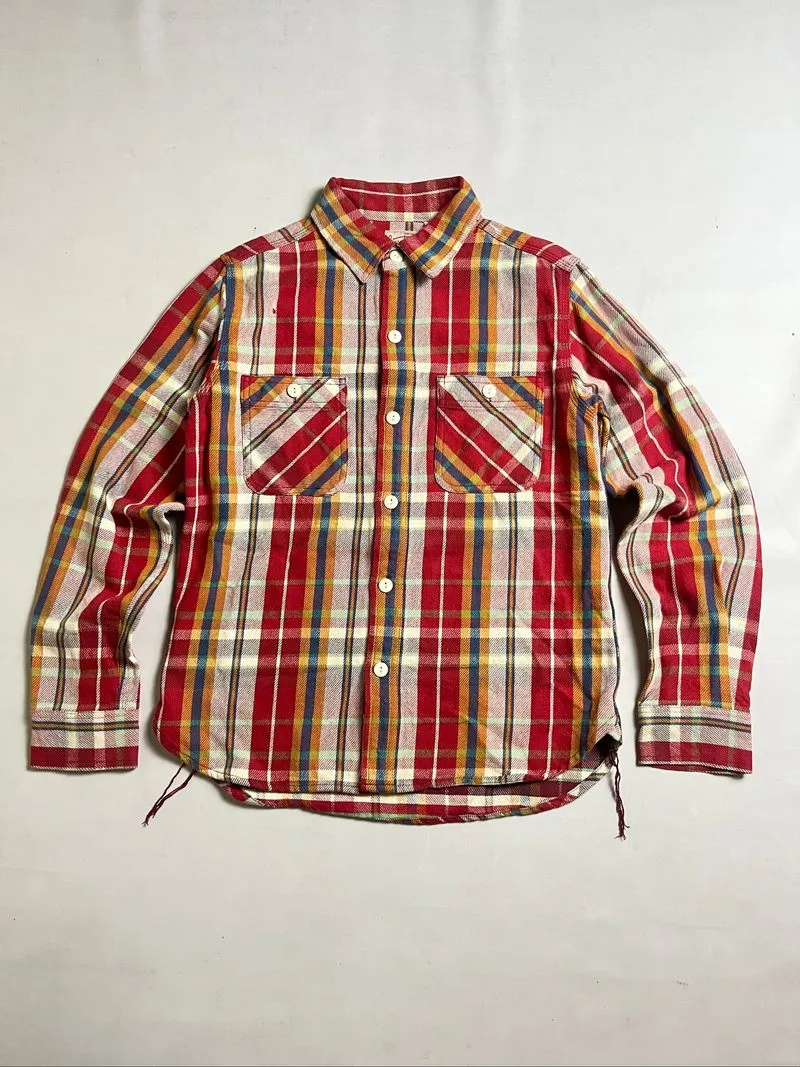 Houston heavy nell flanel shirt triple chainstich Run-Off photo 1