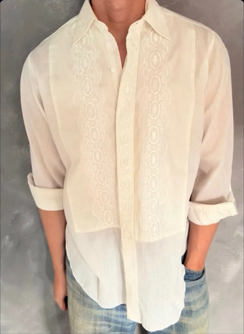 Vintage 70s Disco Shirt England Made photo 1