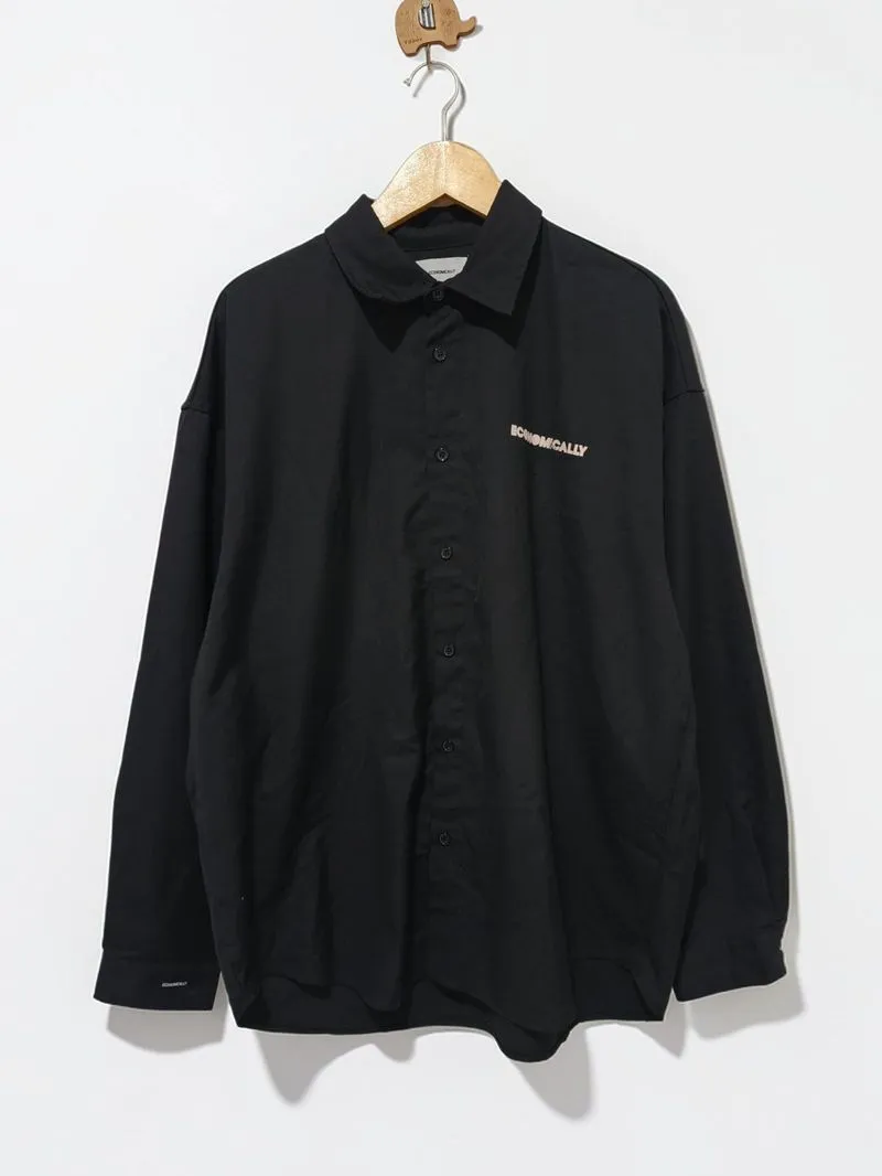 Economically Black Longsleeve Shirt Original photo 1