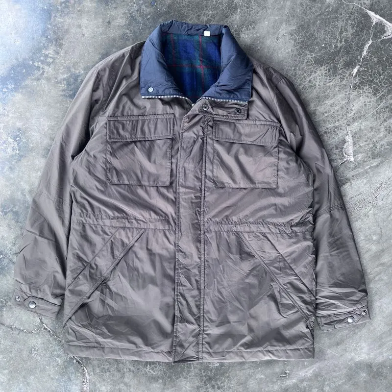 Vintage Sportswear Parka Pria tan photo 1