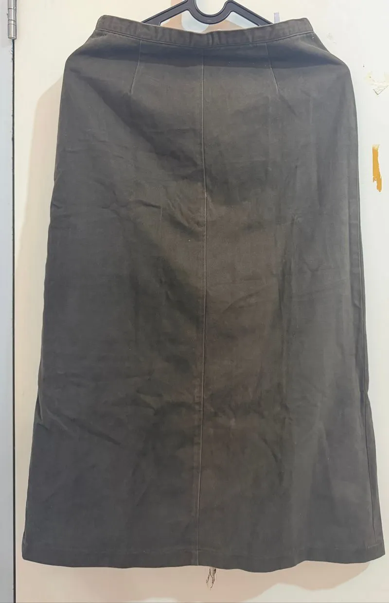 rok midi belah belahan tengah merek japan photo 1