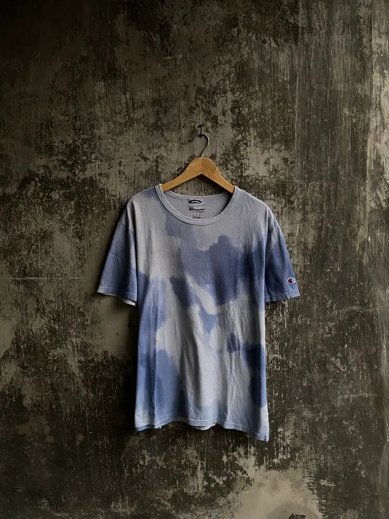 Champion Streetwear Casual T-shirt Pria blue photo 1