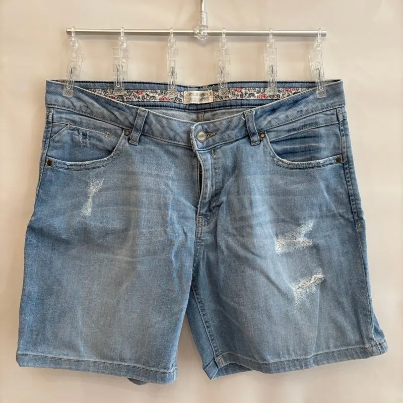 Celana Pendek Denim Sobek Promod photo 1
