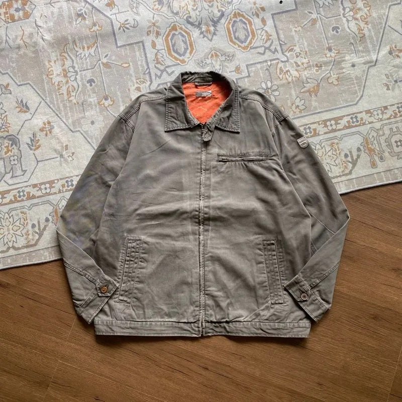 Umbro Vintage Casual Harrington jacket Pria gray photo 1