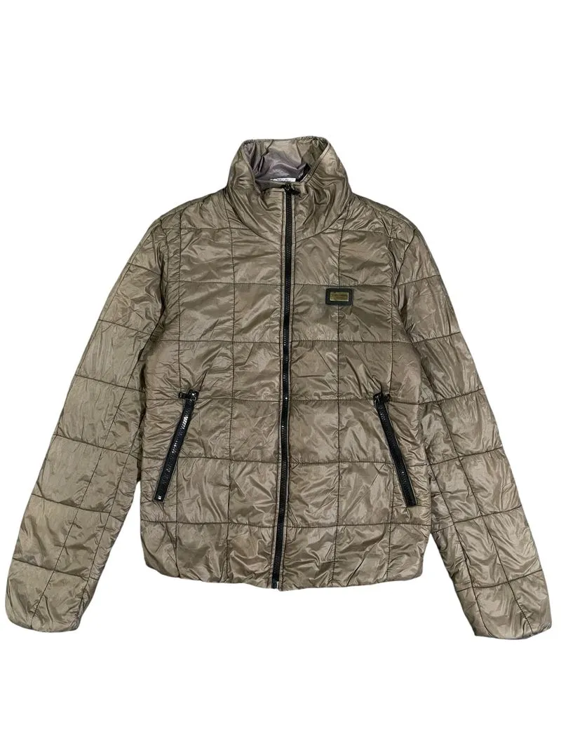 D&G Dolce & Gabbana Brown Puffer Jacket photo 1