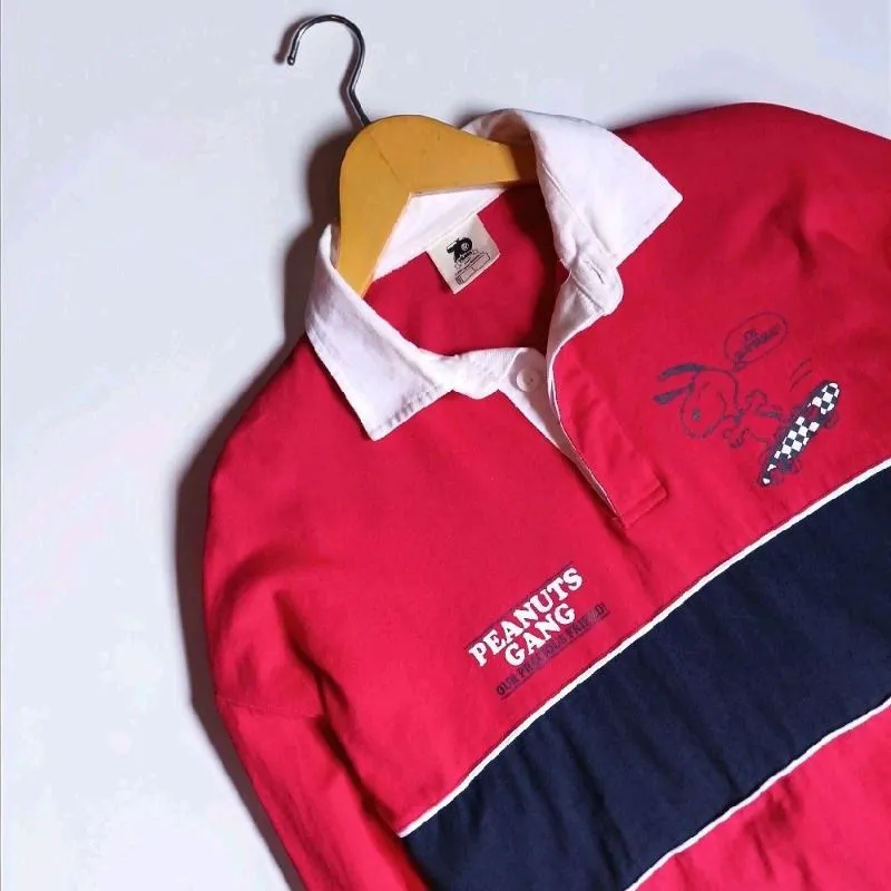 Long Poloshirt Peanuts Gang by GU | Thriftshop photo 1
