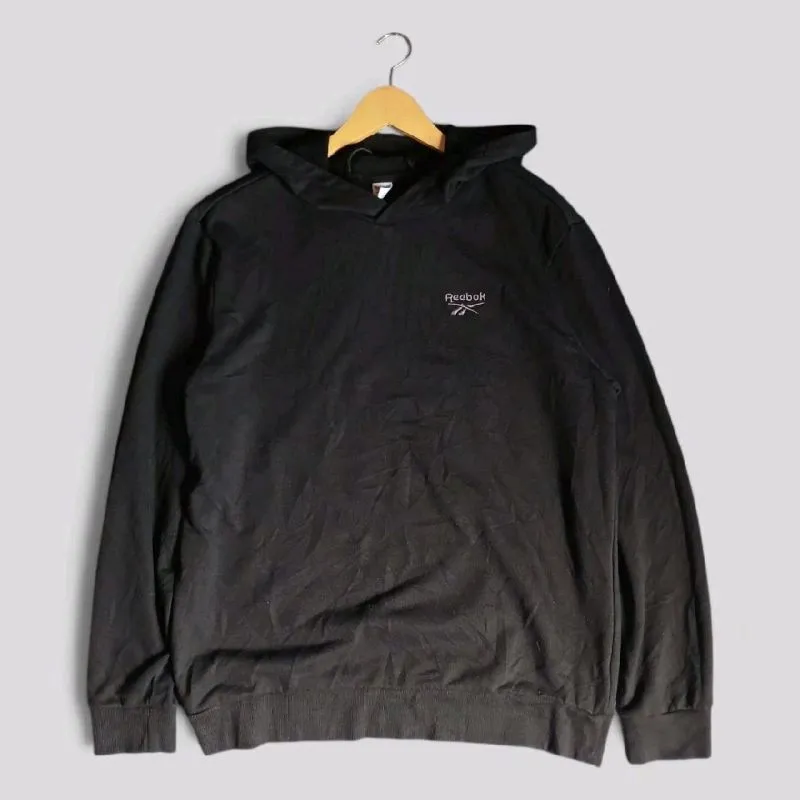 Jaket Hoodie Reebok Basic Black | Thriftshop photo 1