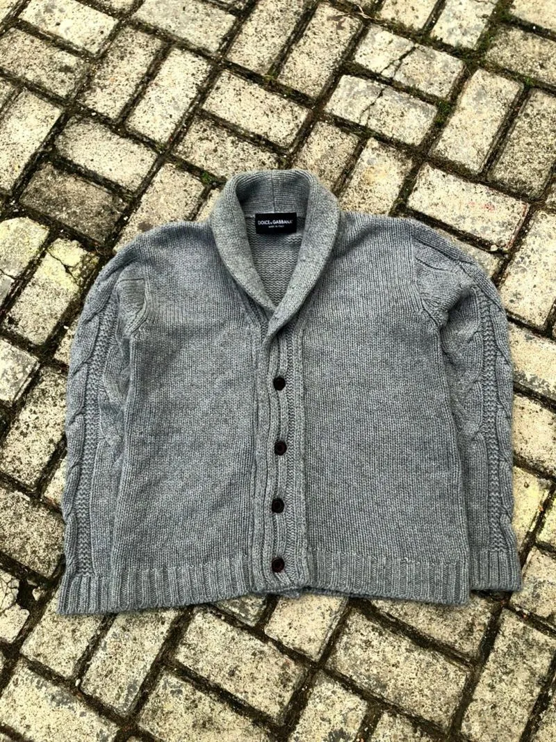 Dolce & Gabbana Shawl Sweater Made in Italy photo 1