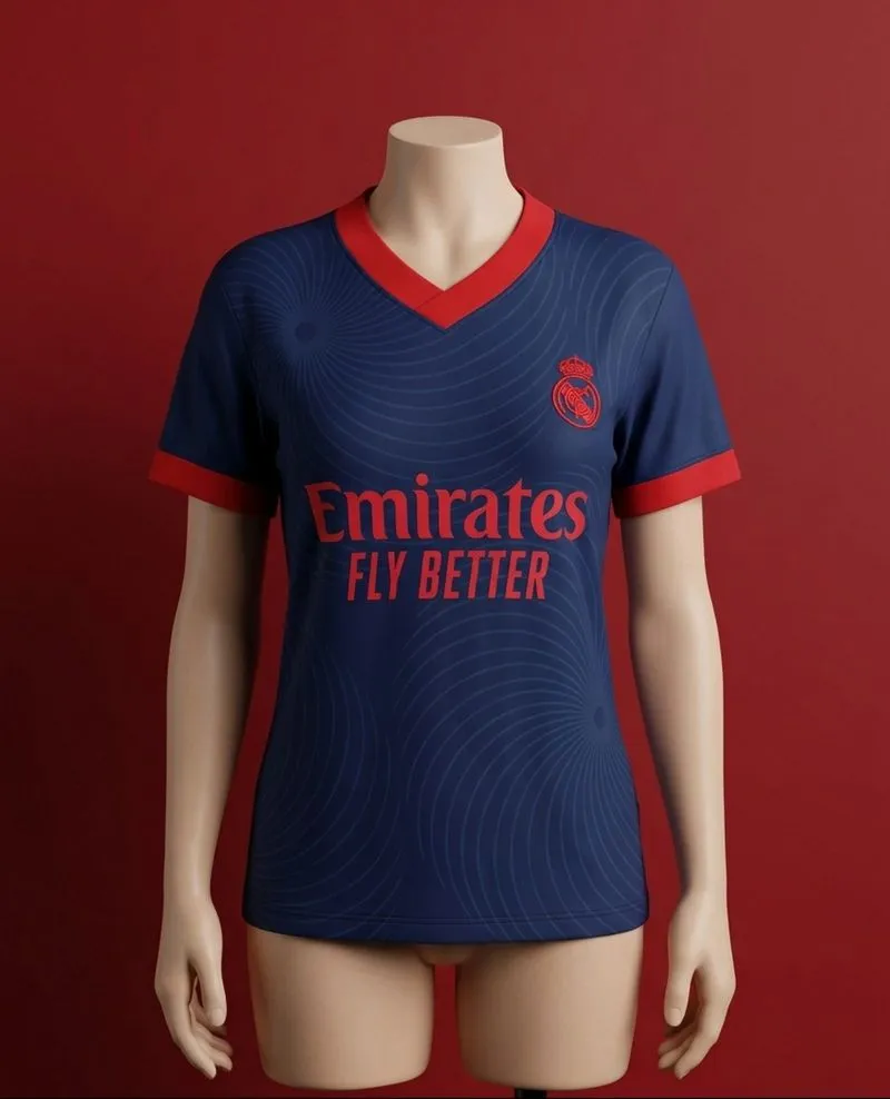 Jersey Real Madrid Biru Donker Merah  photo 1