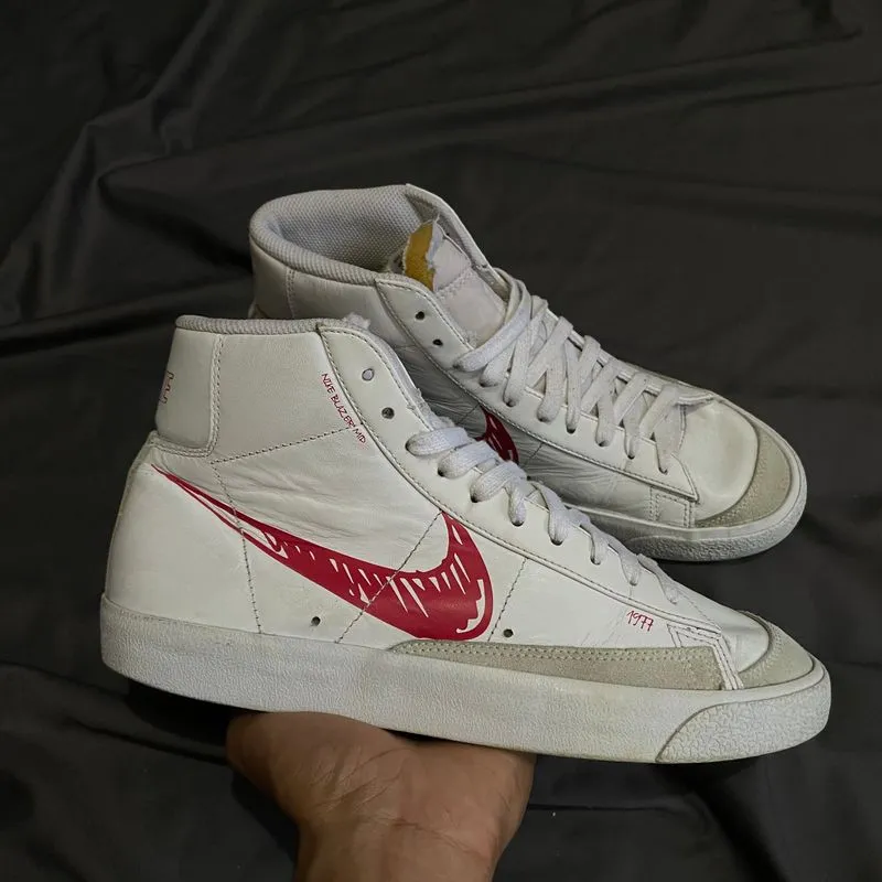 Nike Indie Casual Sneakers Pria white red photo 1