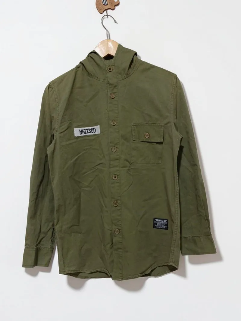 Neighborhood x Izzue Plus Olive Green Longsleeve Shirt With  photo 1