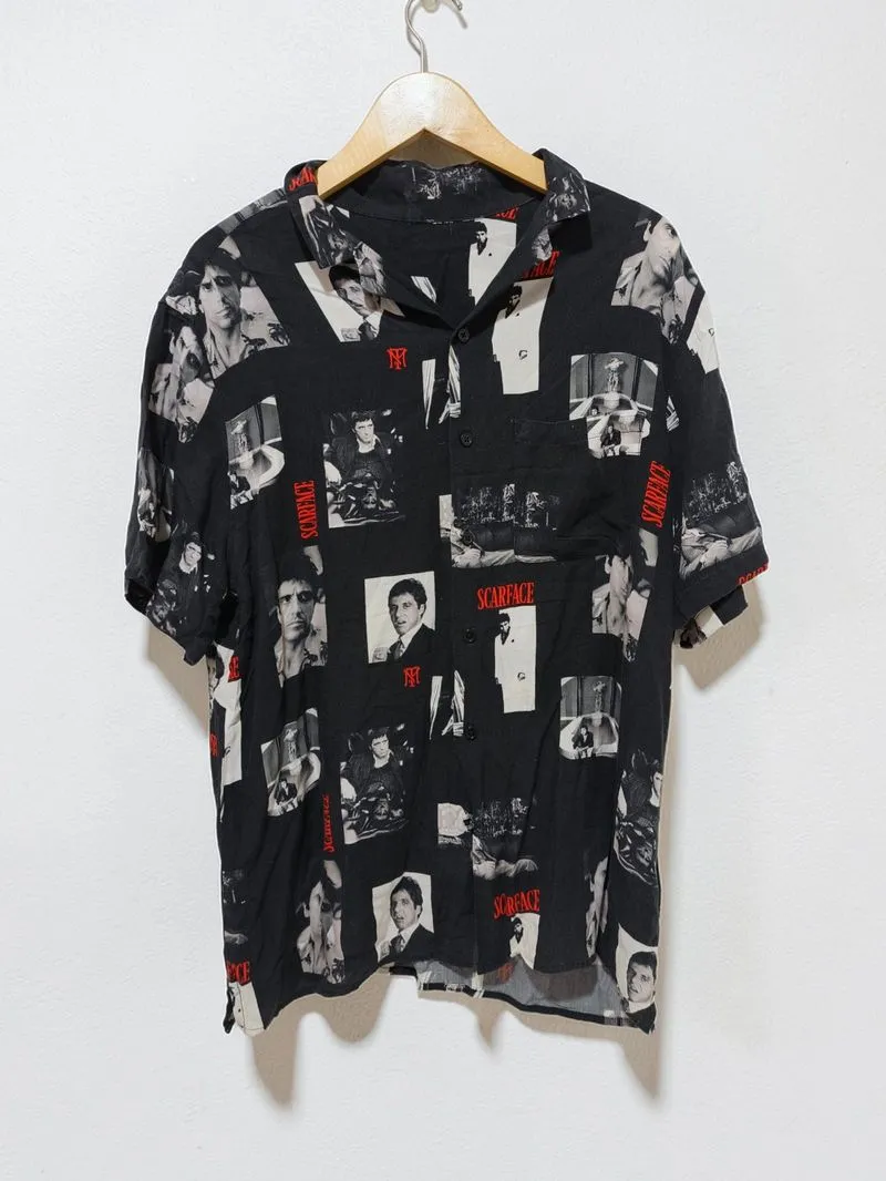 Scarface Movie Character Alloverprint Short Sleeve Shirt Ori photo 1