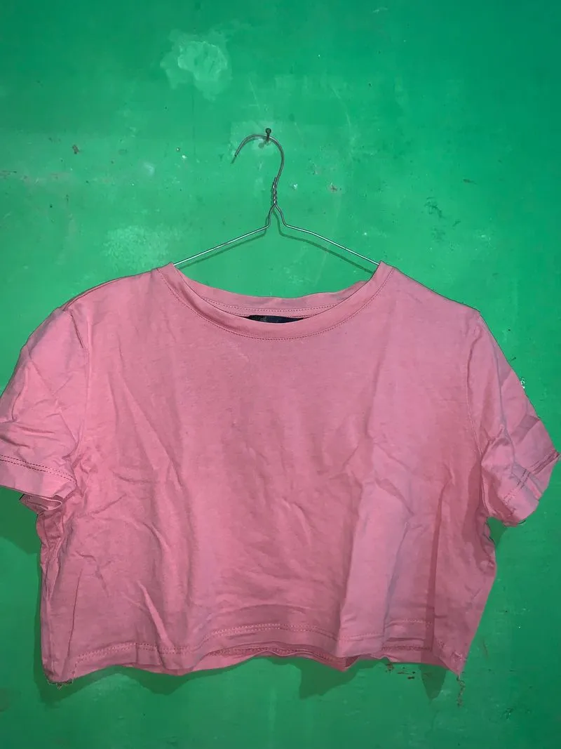 Shein Y2K Crop top Wanita pink photo 1
