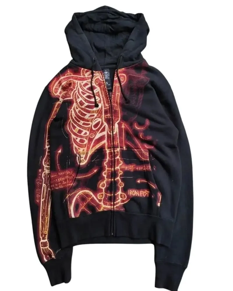 Zip hoodie skeleton photo 1