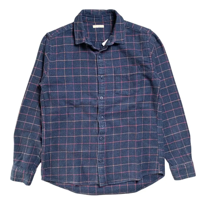 Uniqlo Streetwear Formal shirt Pria navy photo 1