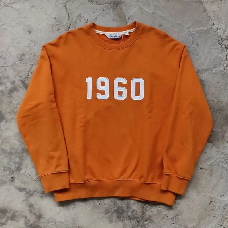 Uniform Bridge Vintage Streetwear Sweatshirt Pria orange yellow photo 1