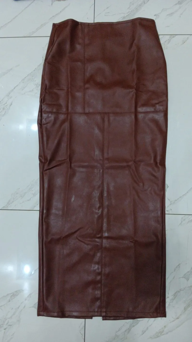 rok kulit coklat photo 1