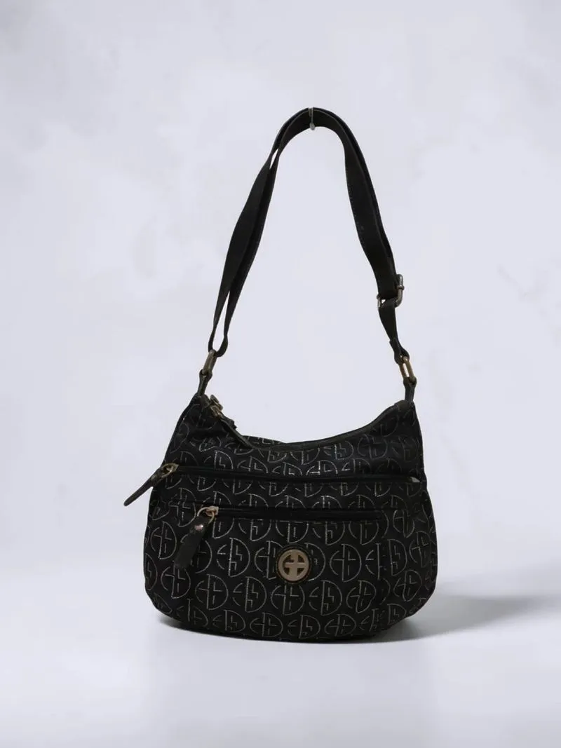 Giani Bernini Circle Signature Metalic Lurex Hobo Bag Ori photo 1