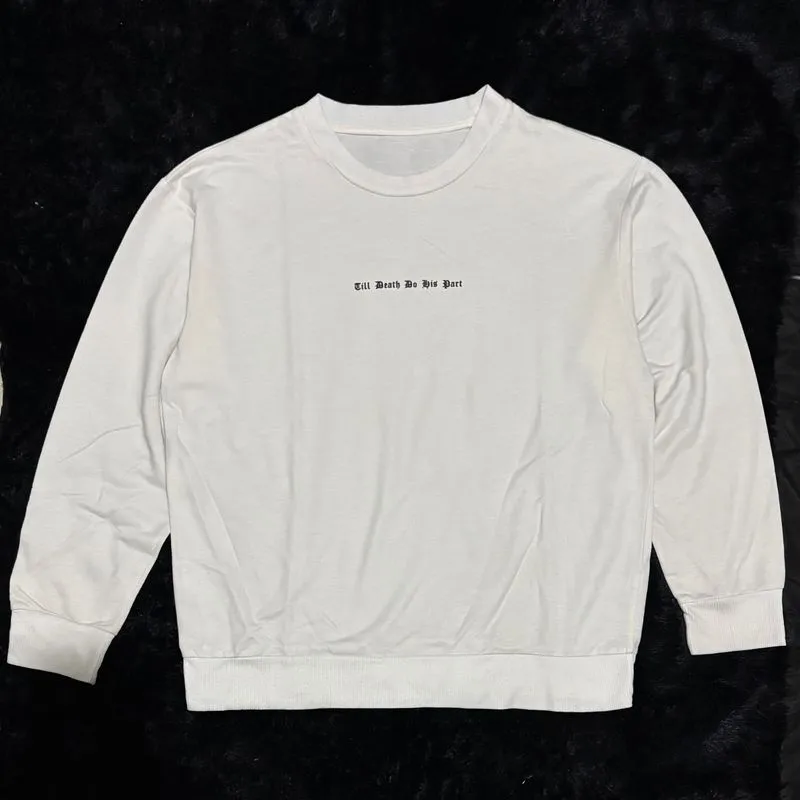 Shein White Graphic Longsleeve photo 1