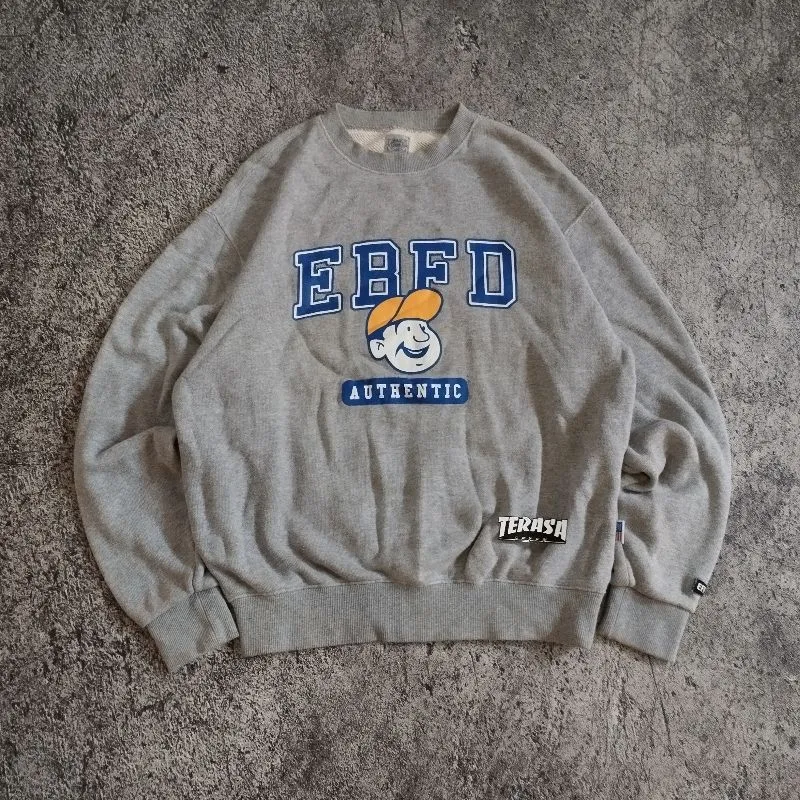 Japanese brand Casual Sweatshirt Pria gray photo 1