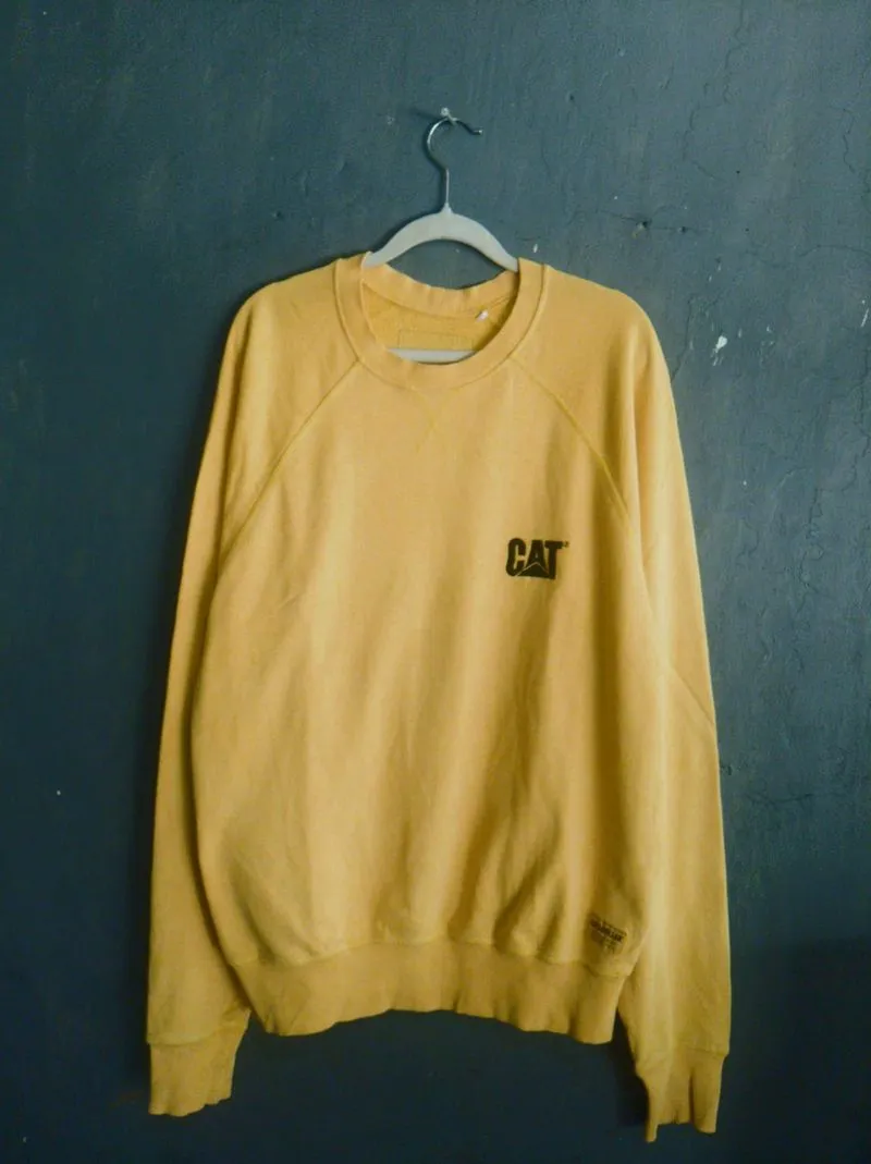 CREWNECK ORIGINAL PRELOVED CARTERPILAR SIZE XL MADE IN ITALY photo 1
