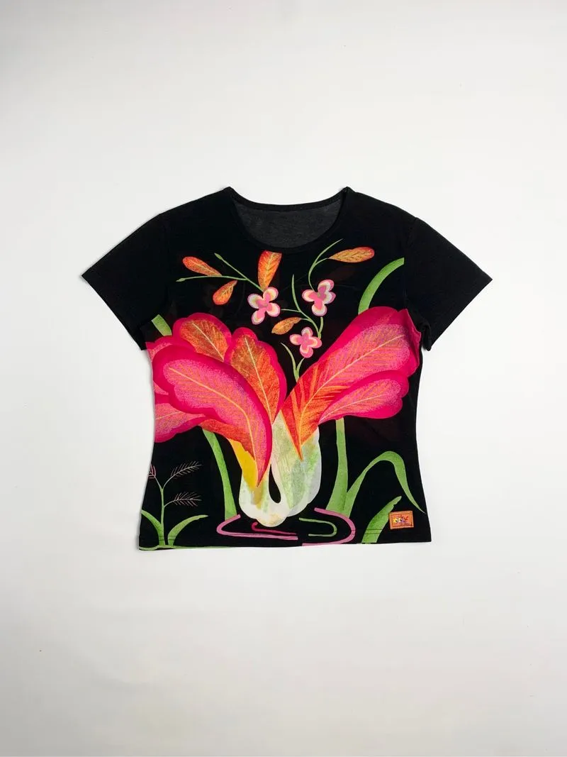 Y2k D-day Tee Flower Graphic photo 1