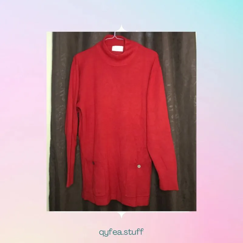 Casual T-shirt Wanita red photo 1