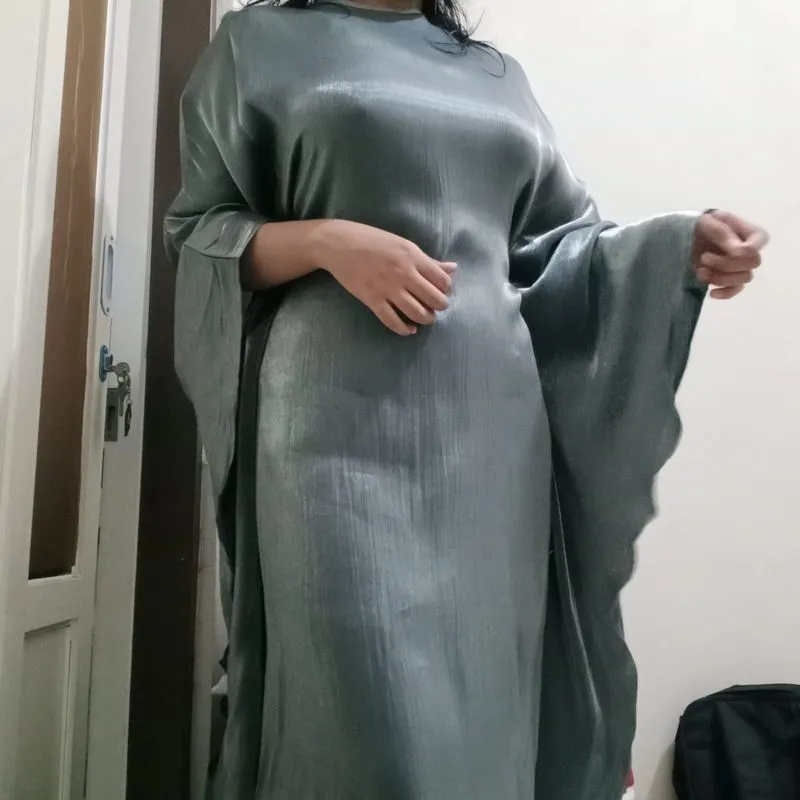 Dress panjang gamis wanita kelelawar fit body photo 1